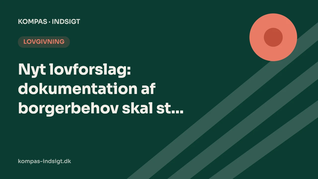 Nyt lovforslag: dokumentation af borgerbehov skal stoppe kastebold mellem region og kommune