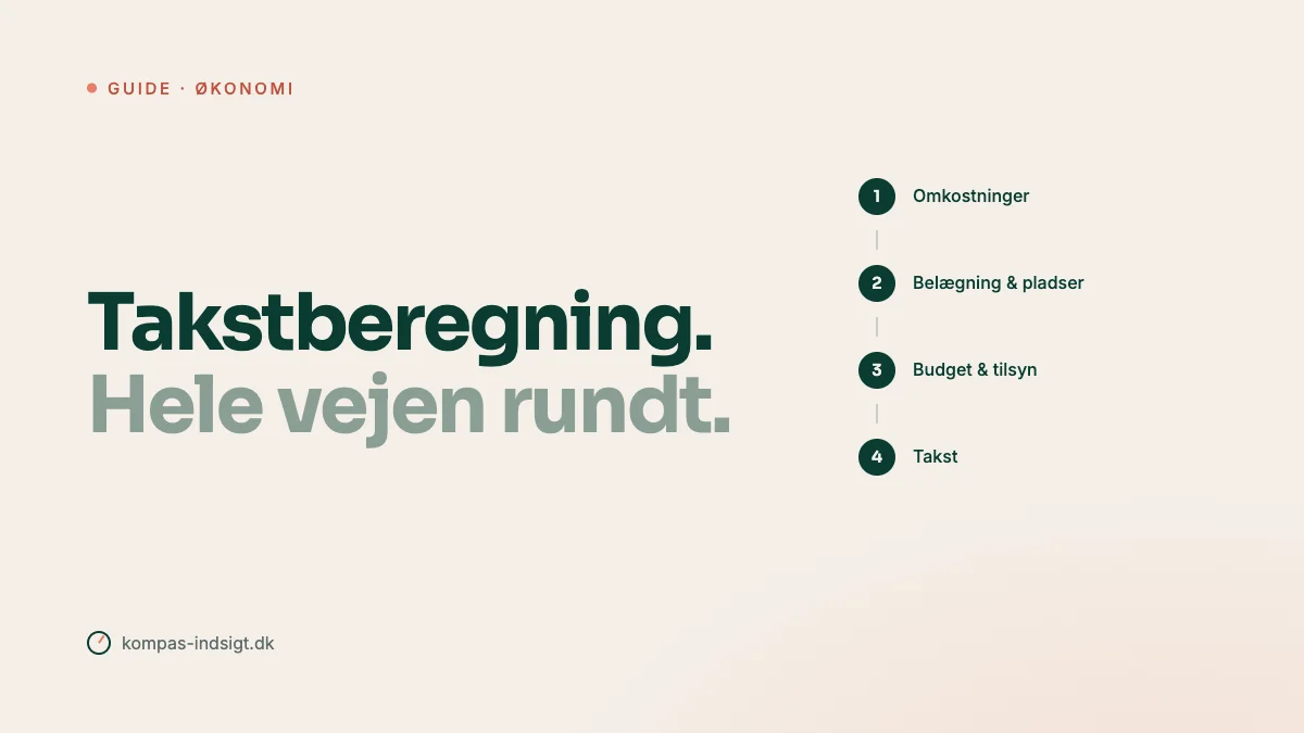 Takstberegning for sociale tilbud: den komplette guide (2026)